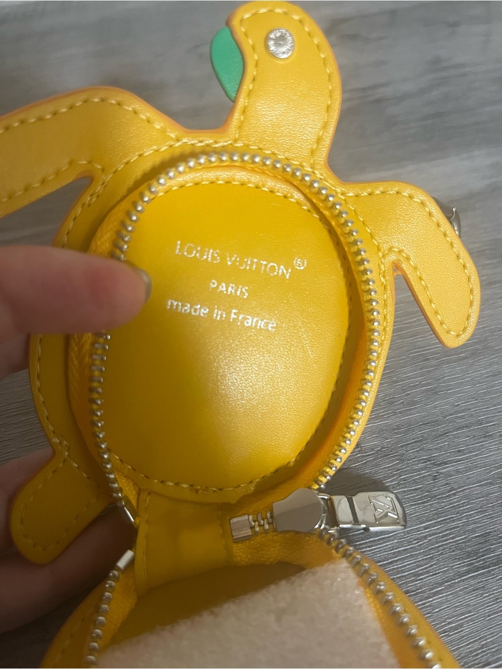 Yellow Turtle Keychain Pouch - Picture 5 of 5